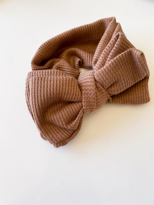 Top knot head band - Brown