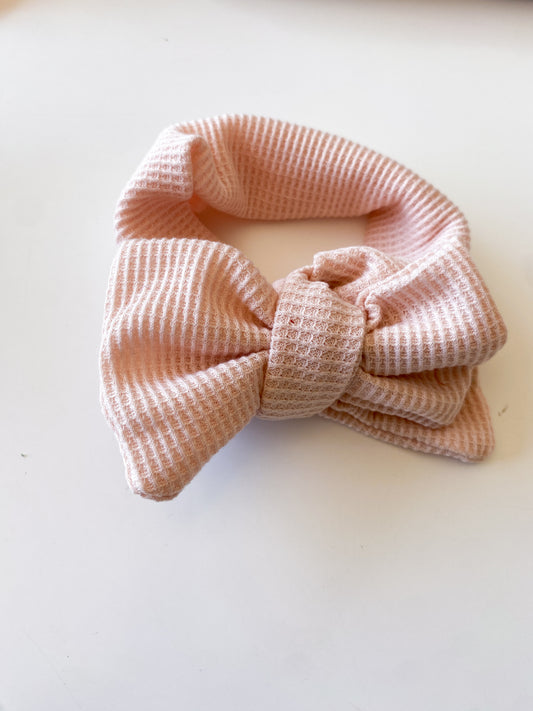 Top knot head band - Light pink